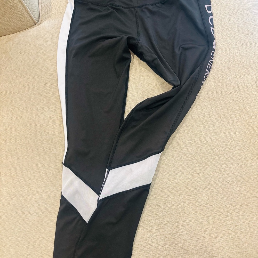 BCBGeneration Black and White Colorblock Kids Leggings